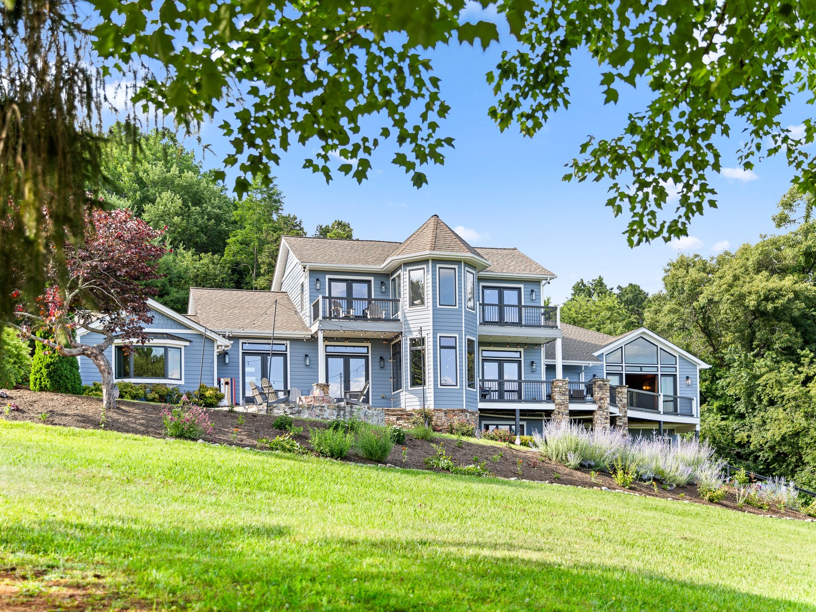 Twilight real estate photography in Western North Carolina