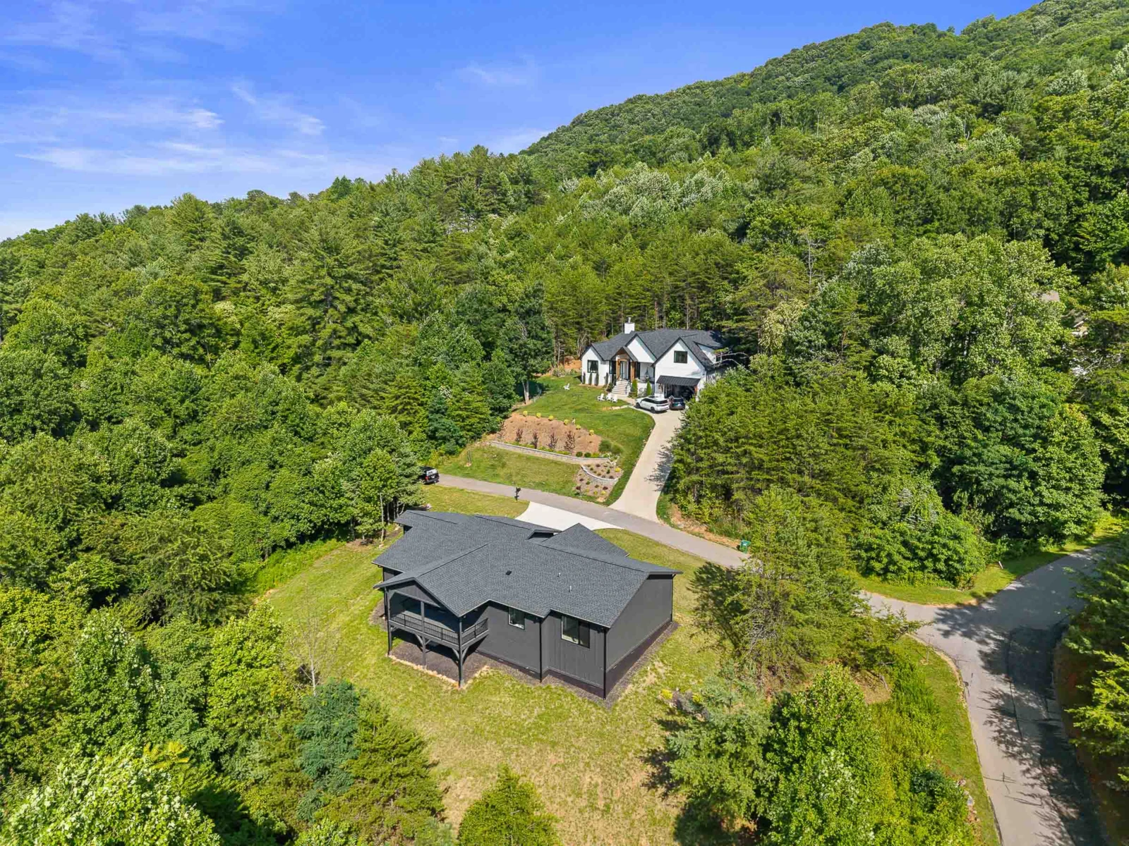 Aerial drone view of home in Leicester, NC — 4 Tremorra Trl (photo 4)